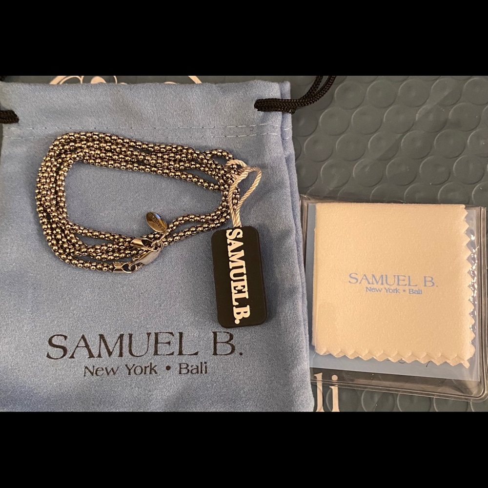Samuel B. Sterling silver popcorn necklace